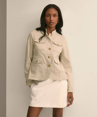 Women Cotton Blend Twill Jacket | Brooks Brothers Gift