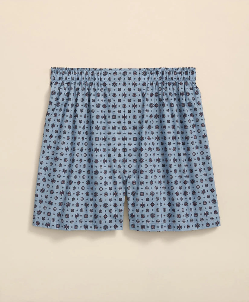 Men Cotton Broadcloth Foulard Boxers | Brooks Brothers sale