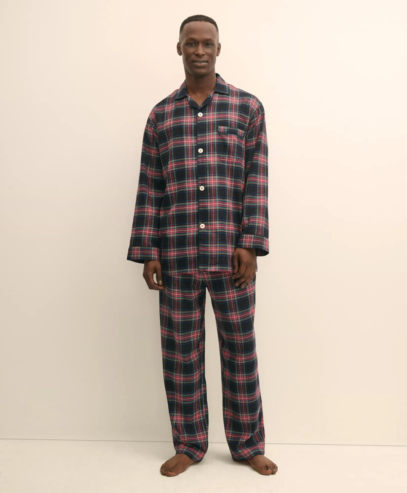 Sale Cotton Flannel Tartan Pajamas | Brooks Brothers For sale