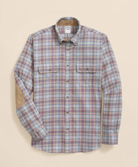 Sale Cotton-Cashmere Flannel Plaid Sport Shirt