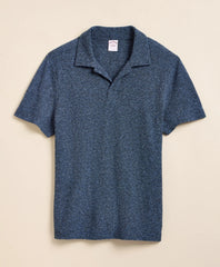 Men Cotton-Linen Pique Johnny Collar Shirt | Brooks Brothers Gift