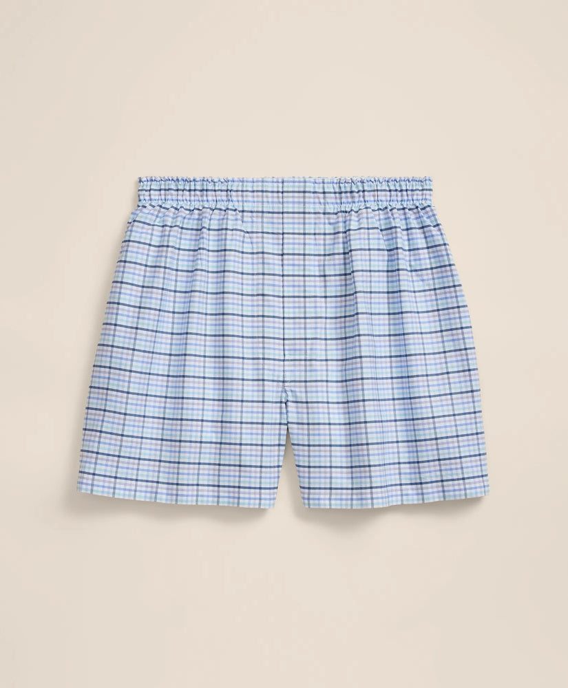 Men Cotton Oxford Check Boxers | Brooks Brothers Discount