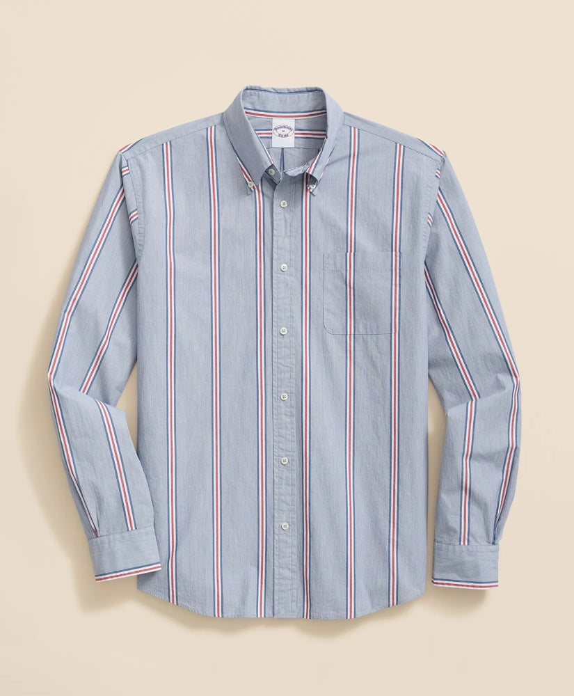 Sale Friday Shirt, Poplin Ribbon Stripe | Brooks Brothers Online