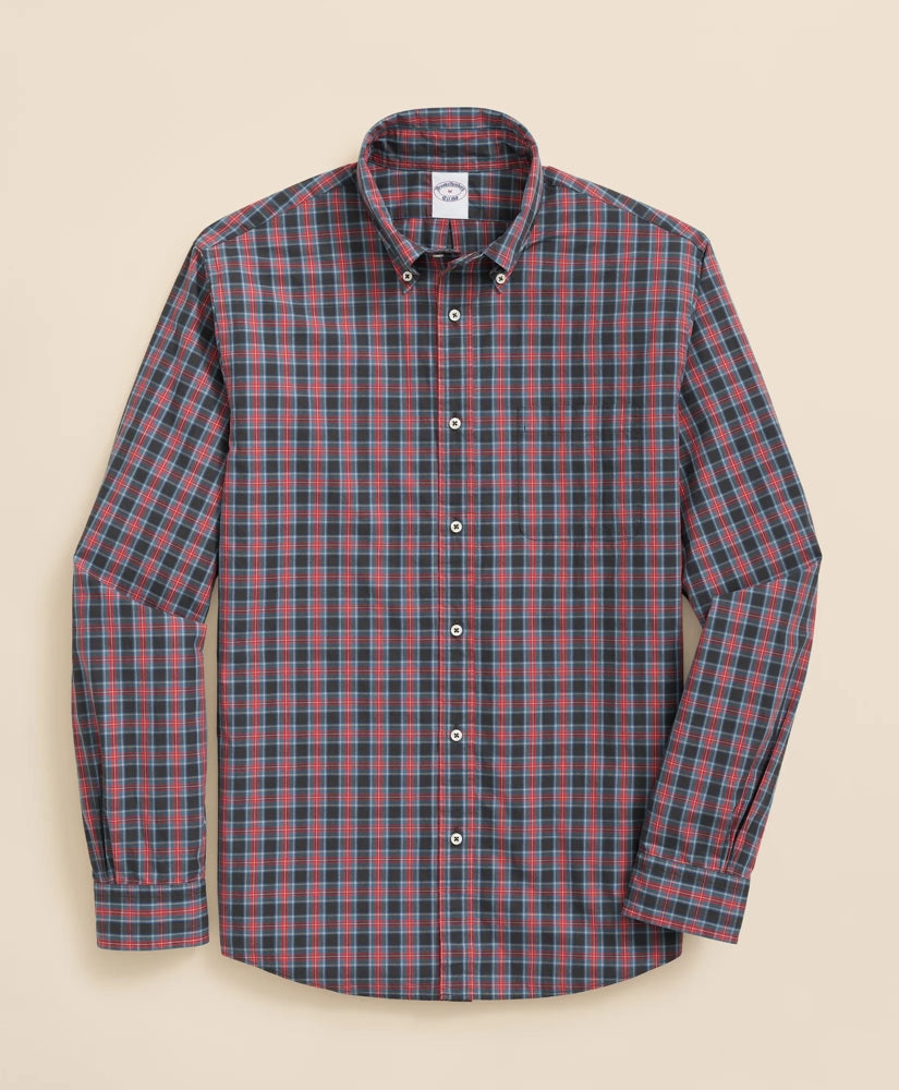 Sale Friday Shirt, Poplin Stewart Tartan | Brooks Brothers Outlet