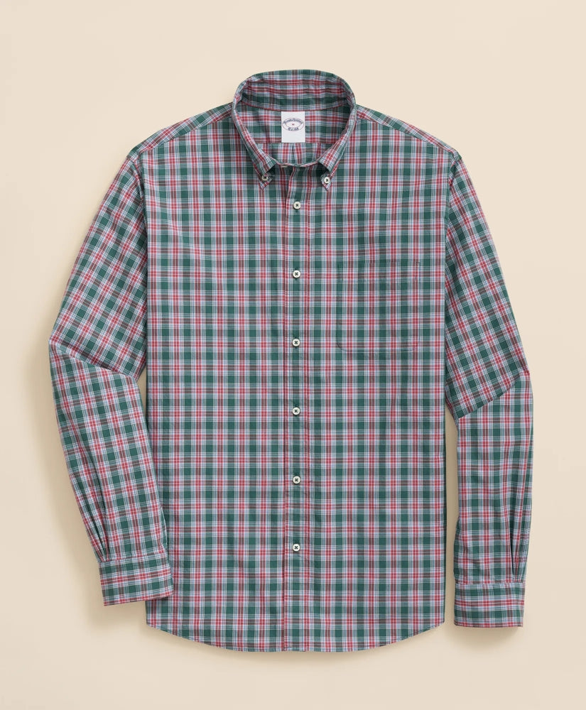 Sale Friday Shirt, Poplin Stewart Tartan | Brooks Brothers Outlet