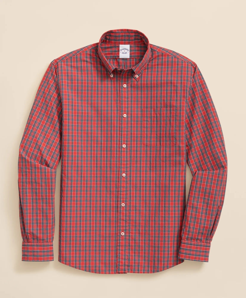 Sale Friday Shirt, Poplin Stewart Tartan | Brooks Brothers Outlet