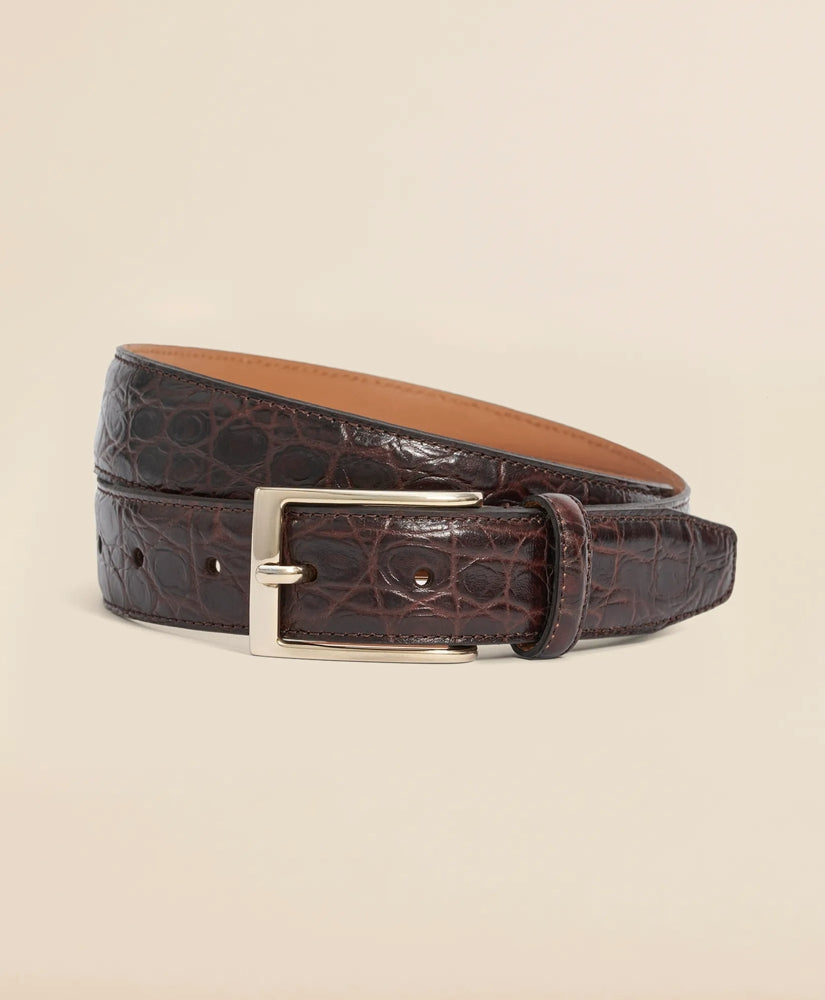 Men Leather Embossed Belt | Brooks Brothers For sale