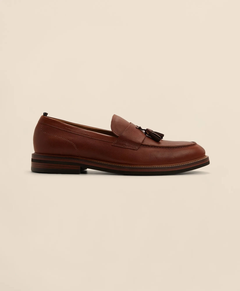 Men Leather Tassel Loafers | Brooks Brothers For sale