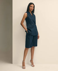 Sale Linen Blend Culotte Shorts | Brooks Brothers Online