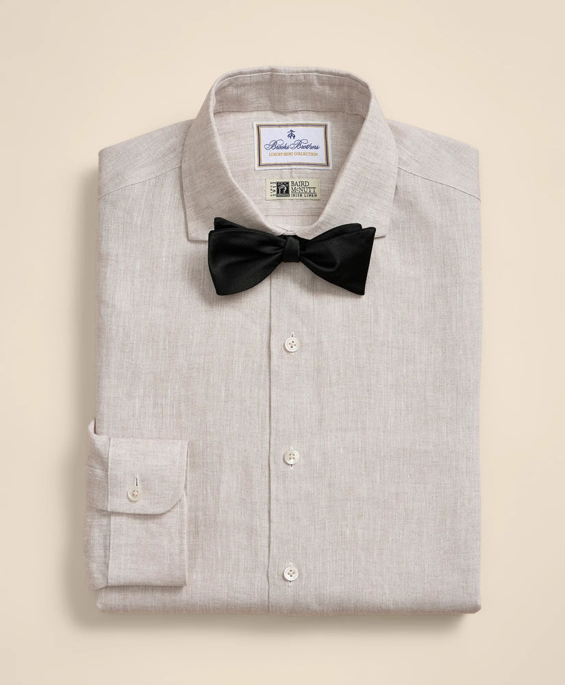 Men Linen Londoner Collar Dress Shirt | Brooks Brothers Online