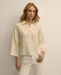 Shirts Linen Relaxed Bell-Sleeve Cropped Shirt | Brooks Brothers Discount