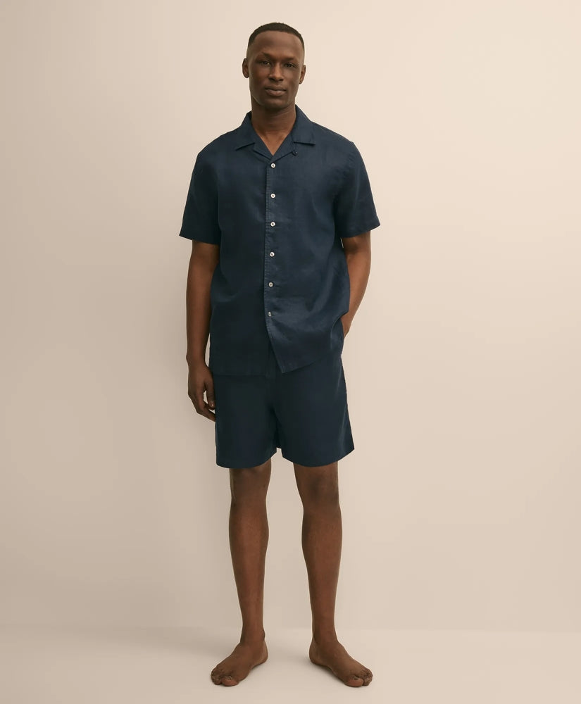 Men Linen Short Pajamas | Brooks Brothers Online