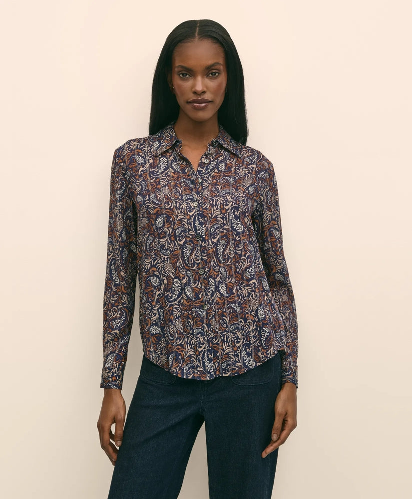 Sale Paisley Shimmer-Stripe Shirt | Brooks Brothers Discount