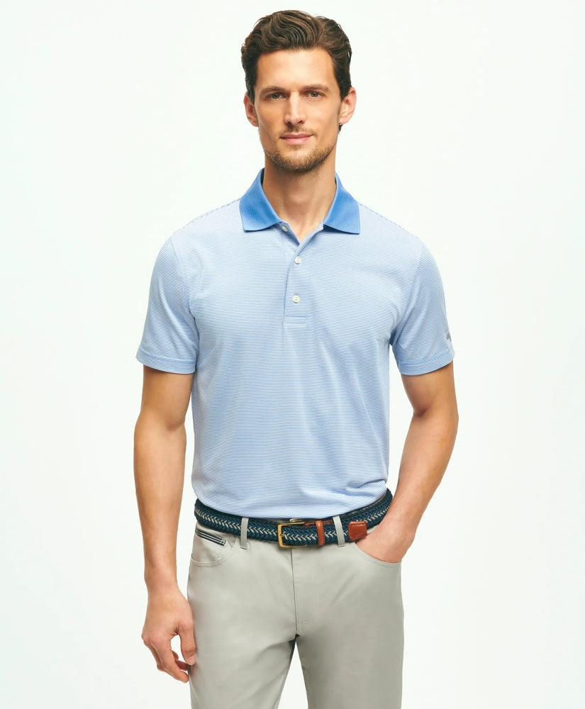 Sale Performance Series Micro Stripe Jersey Polo Shirt | Brooks Brothers Gift