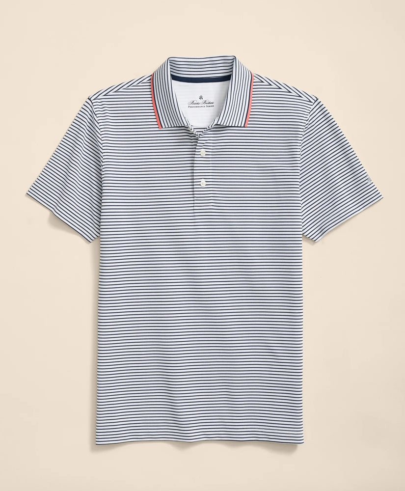 Sale Performance Series Striped Pique Polo Shirt | Brooks Brothers Discount