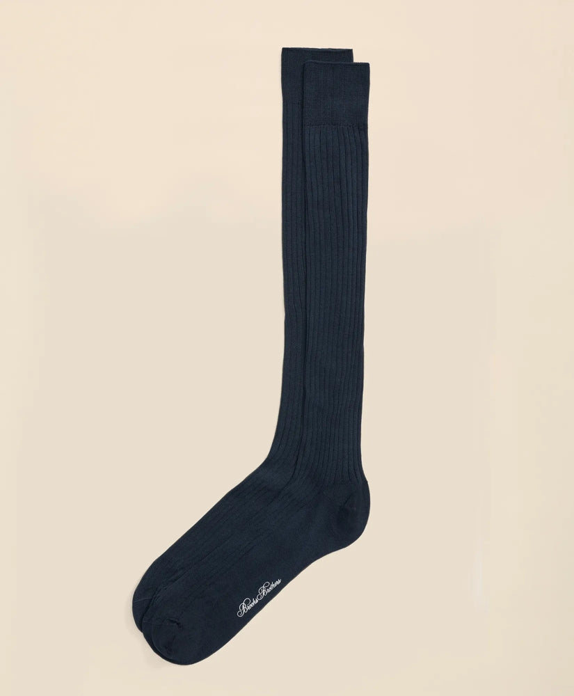 Men Pima Cotton Blend Over-the-Calf Socks | Brooks Brothers US