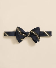 Men Rep Stripe Silk Bow Tie