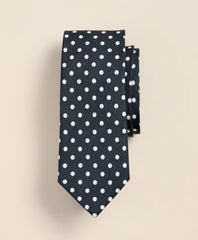 Men Linen-Silk Dot Tie | Brooks Brothers On sale