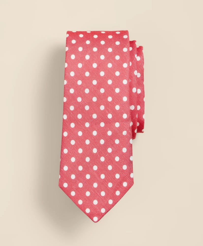 Men Linen-Silk Dot Tie | Brooks Brothers On sale