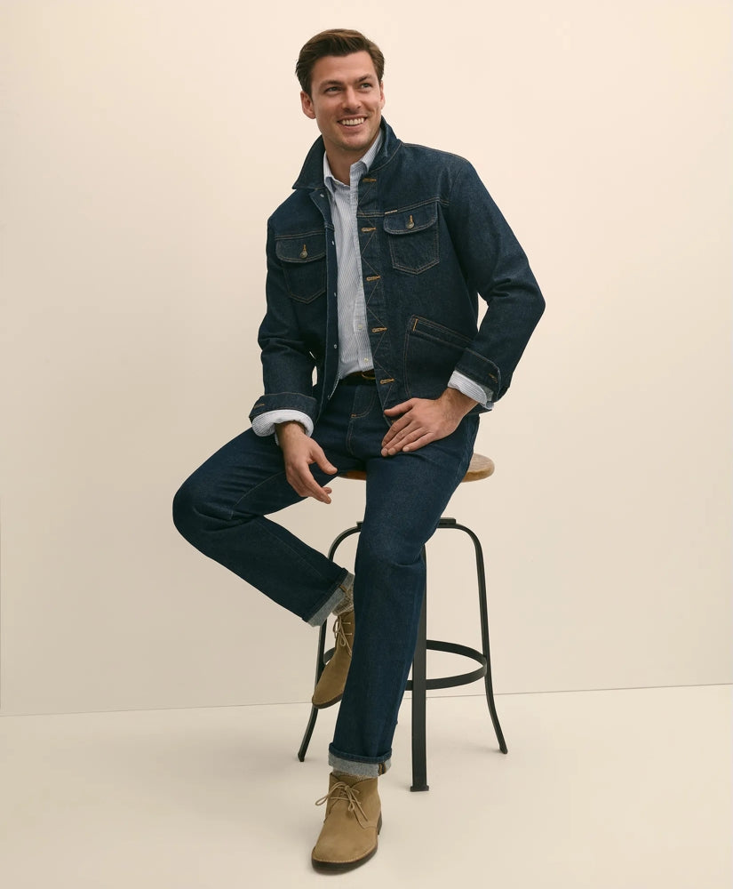 Men Straight Fit Denim Jeans | Brooks Brothers Near me