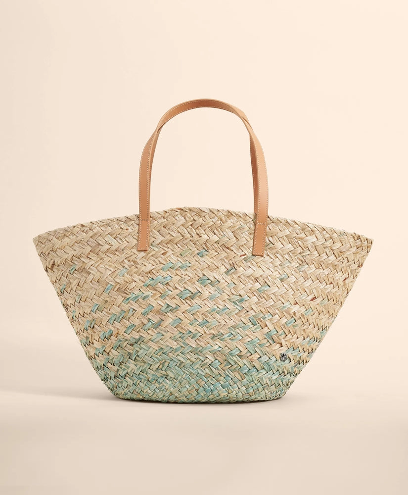 Sale Flora Bella Straw Dip-Dye Shopper Bag | Brooks Brothers For sale