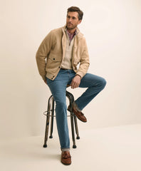 Men Suede Safari Bomber Jacket | Brooks Brothers For sale
