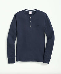 Sale Cotton Henley Long-Sleeve T-Shirt | Brooks Brothers Outlet