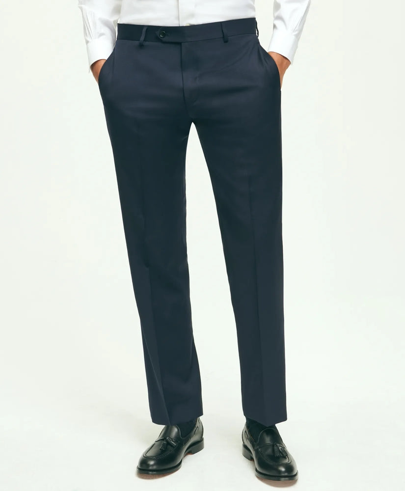 Men Traditional Fit Wool 1818 Dress Pants | Brooks Brothers sale