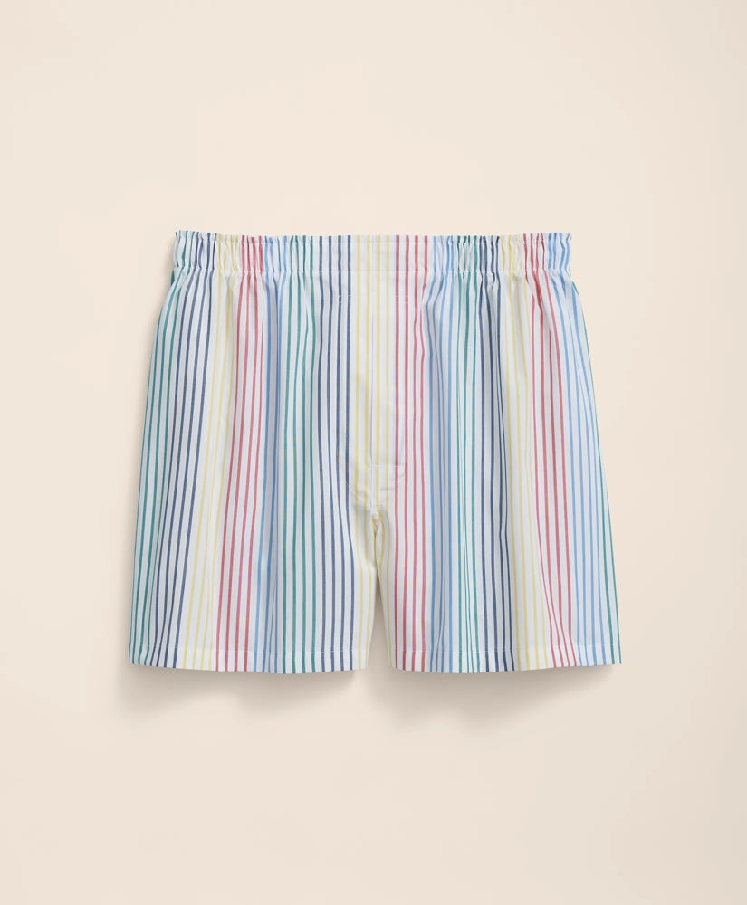 Men Cotton Broadcloth Archive Stripe Boxers | Brooks Brothers Gift