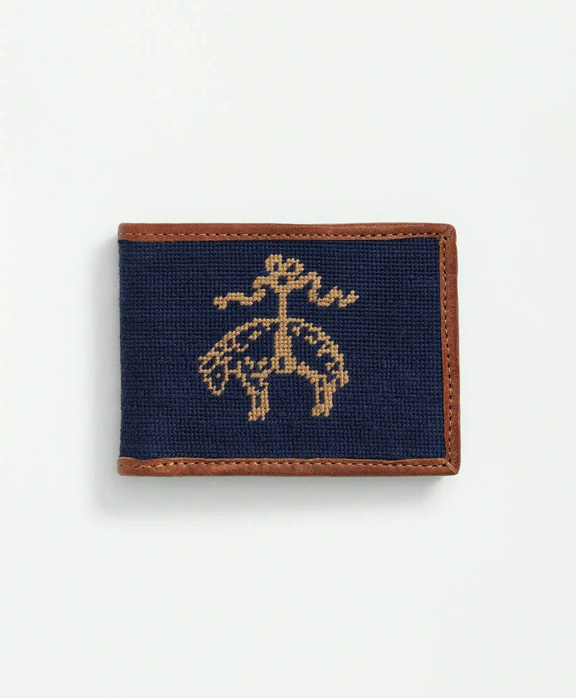 Men Smathers & Branson Cotton Needlepoint Billfold Wallet | Brooks Brothers US