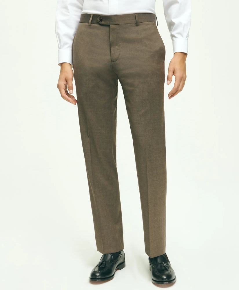 Men Traditional Fit Wool 1818 Dress Pants | Brooks Brothers sale