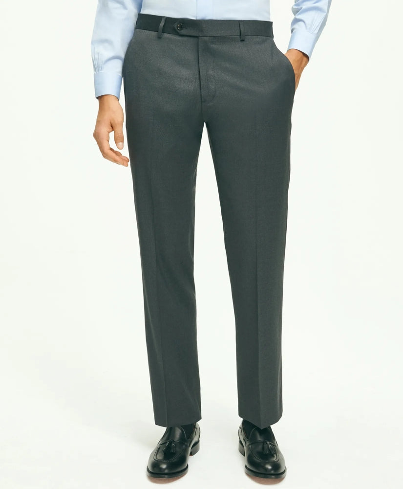 Men Traditional Fit Wool 1818 Dress Pants | Brooks Brothers sale