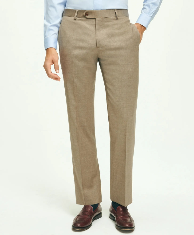 Men Traditional Fit Wool 1818 Dress Pants | Brooks Brothers sale